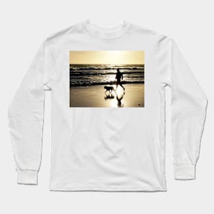 Sunset Beach Run Long Sleeve T-Shirt